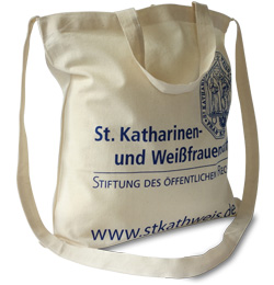 Baumwolltasche<br>2 kurze, 1 langer Henkel, 38x42cm